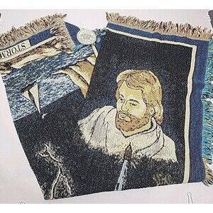 Tapestry Blanket Throw Storms of Life Religious Bible 48x72 Cotton USA NEW